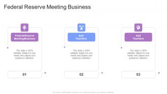 Federal Reserve Meeting Business In Powerpoint And Google Slides Cpb