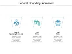 Federal spending increased ppt powerpoint presentation professional background cpb