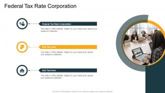 Federal Tax Rate Corporation In Powerpoint And Google Slides Cpb