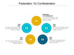 Federation vs confederation ppt powerpoint presentation pictures example cpb