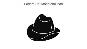 Fedora Hat Monotone Icon In Powerpoint Pptx Png And Editable Eps Format