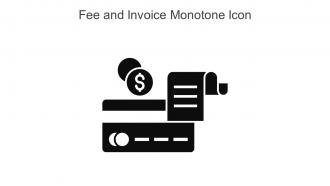 Fee And Invoice Monotone Icon In Powerpoint Pptx Png And Editable Eps Format