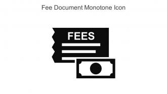 Fee Document Monotone Icon In Powerpoint Pptx Png And Editable Eps Format
