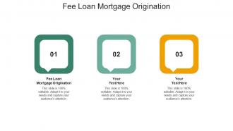 Fee loan mortgage origination ppt powerpoint presentation infographic template graphics cpb