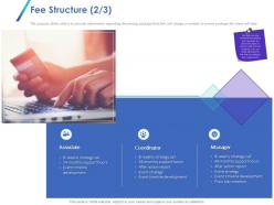 Fee structure associate ppt powerpoint presentation summary design
