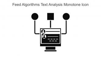 Feed Algorithms Text Analysis Monotone Icon In Powerpoint Pptx Png And Editable Eps Format