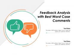 Feedback analysis with best worst case comments