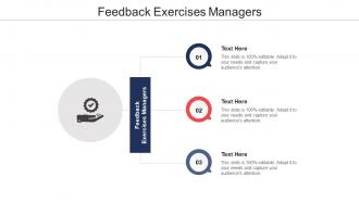 Feedback exercises managers ppt powerpoint presentation model icon cpb