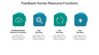 Feedback human resource functions ppt powerpoint presentation icon show cpb