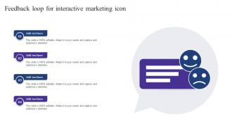 Feedback Loop For Interactive Marketing Icon