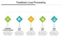 Feedback loop processing ppt powerpoint presentation slides backgrounds cpb
