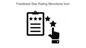 Feedback Star Rating Monotone Icon In Powerpoint Pptx Png And Editable Eps Format