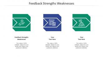 Feedback strengths weaknesses ppt powerpoint presentation outline background cpb