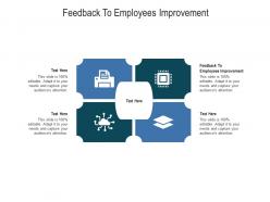 Feedback to employees improvement ppt powerpoint presentation portfolio show cpb
