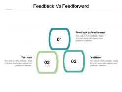 Feedback vs feedforward ppt powerpoint presentation layouts cpb