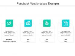 Feedback weaknesses example ppt powerpoint presentation layouts professional cpb