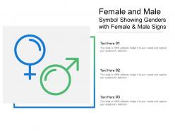 Female and male symbol showing genders with female and male signs