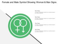 Female And Male Symbol Showing Woman And Man Signs