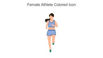 Female Athlete Colored Icon In Powerpoint Pptx Png And Editable Eps Format