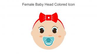 Female Baby Head Colored Icon In Powerpoint Pptx Png And Editable Eps Format