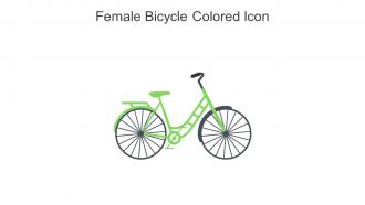Female Bicycle Colored Icon In Powerpoint Pptx Png And Editable Eps Format