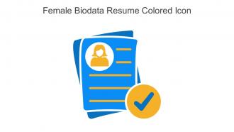 Female Biodata Resume Colored Icon In Powerpoint Pptx Png And Editable Eps Format