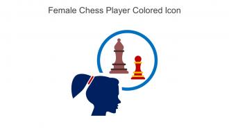 Female Chess Player Colored Icon In Powerpoint Pptx Png And Editable Eps Format