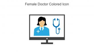Female Doctor Colored Icon In Powerpoint Pptx Png And Editable Eps Format