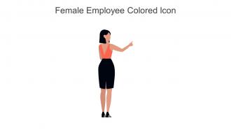 Female Employee Colored Icon In Powerpoint Pptx Png And Editable Eps Format