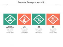 Female entrepreneurship ppt powerpoint presentation summary display cpb