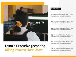 Female Executive Preparing Billing Process Flow Chart