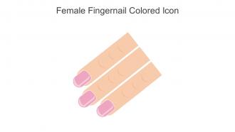 Female Fingernail Colored Icon In Powerpoint Pptx Png And Editable Eps Format