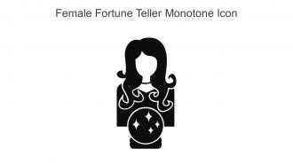 Female Fortune Teller Monotone Icon In Powerpoint Pptx Png And Editable Eps Format