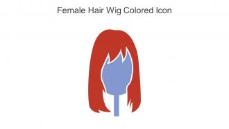 Female Hair Wig Colored Icon In Powerpoint Pptx Png And Editable Eps Format
