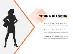 Female icon example powerpoint templates