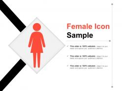 Female icon sample powerpoint images