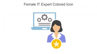 Female IT Expert Colored Icon In Powerpoint Pptx Png And Editable Eps Format