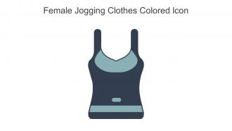 Female Jogging Clothes Colored Icon In Powerpoint Pptx Png And Editable Eps Format