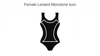 Female Leotard Monotone Icon In Powerpoint Pptx Png And Editable Eps Format