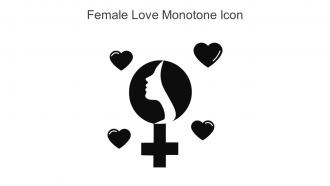 Female Love Monotone Icon In Powerpoint Pptx Png And Editable Eps Format