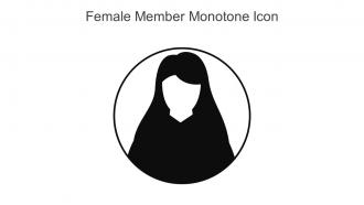 Female Member Monotone Icon In Powerpoint Pptx Png And Editable Eps Format