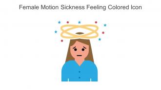 Female Motion Sickness Feeling Colored Icon In Powerpoint Pptx Png And Editable Eps Format