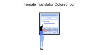 Female Translator Colored Icon In Powerpoint Pptx Png And Editable Eps Format