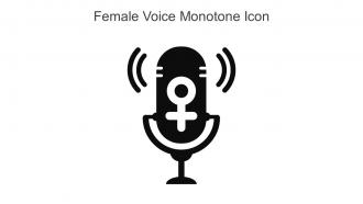 Female Voice Monotone Icon In Powerpoint Pptx Png And Editable Eps Format