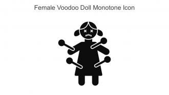 Female Voodoo Doll Monotone Icon In Powerpoint Pptx Png And Editable Eps Format