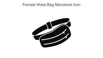 Female Waist Bag Monotone Icon In Powerpoint Pptx Png And Editable Eps Format