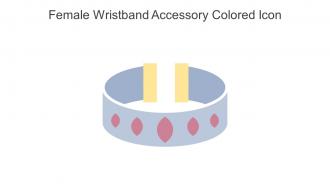 Female Wristband Accessory Colored Icon In Powerpoint Pptx Png And Editable Eps Format