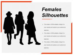 Females silhouettes example of ppt presentation