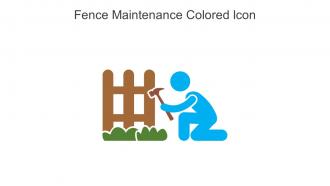 Fence Maintenance Colored Icon In Powerpoint Pptx Png And Editable Eps Format