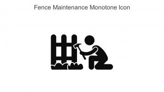 Fence Maintenance Monotone Icon In Powerpoint Pptx Png And Editable Eps Format